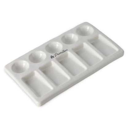7700000039446 Paleta Artesanal de Cerámica para Acuarelas Diseños Exclusivos Paleta Cuadrada Blanco Cartel Arte & Papelería