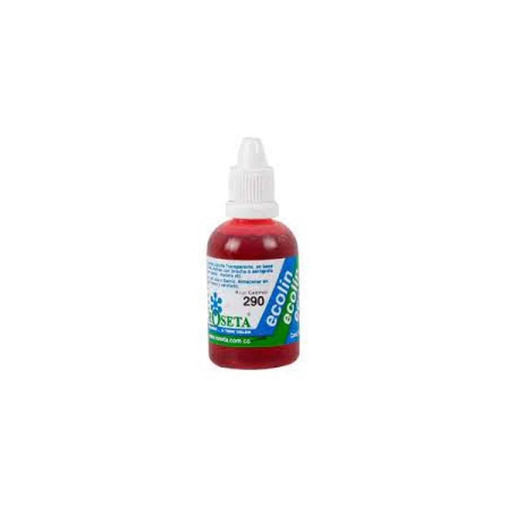 7704294282908 Ecolin Roseta 30 CC Rojo Cadmio 290 Base Agua Cartel Arte & Papelería