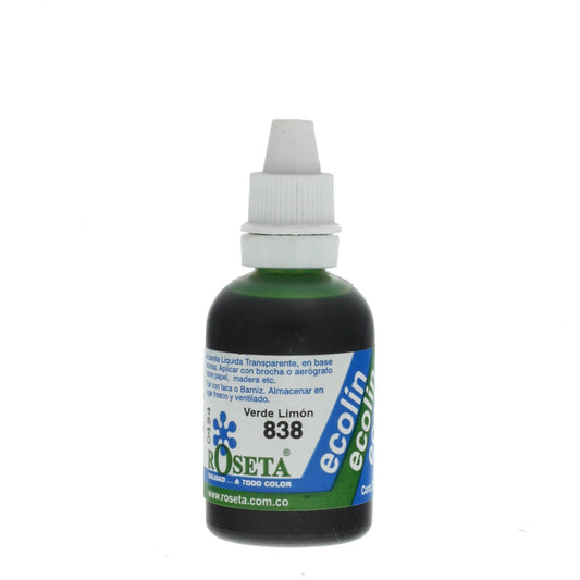 7704294288382 Ecolin Roseta Ecolin 30 CC Verde limon Base Agua Cartel Arte & Papelería