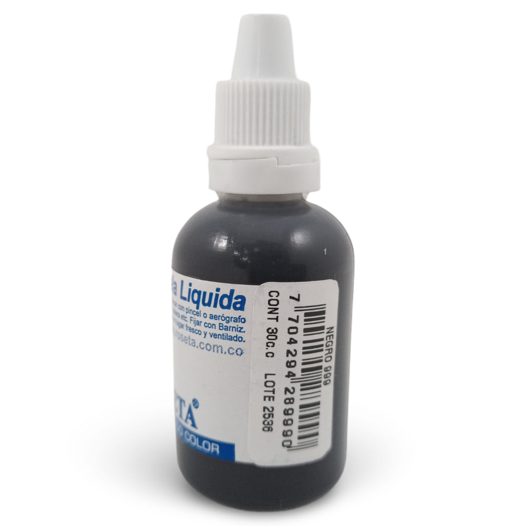 7704294289990 Ecolin Roseta Ecolin 30 CC Negro Base Agua Cartel Arte & Papelería