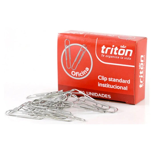 7705465001946 Gancho Clip Triton Gancho Clip X 100 Unidades Standar Cartel Arte & Papelería