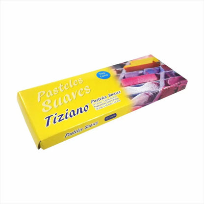 7706563609669 Tiza Pastel Suave Tiziano Tiza Pastel X 12 Unidades Surtido Suave Barra Seca Cartel Arte & Papelería