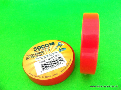 7707202195611 Cinta Doble Faz Soco 12 mm X 5 mts Doble Faz Cartel Arte & Papelería