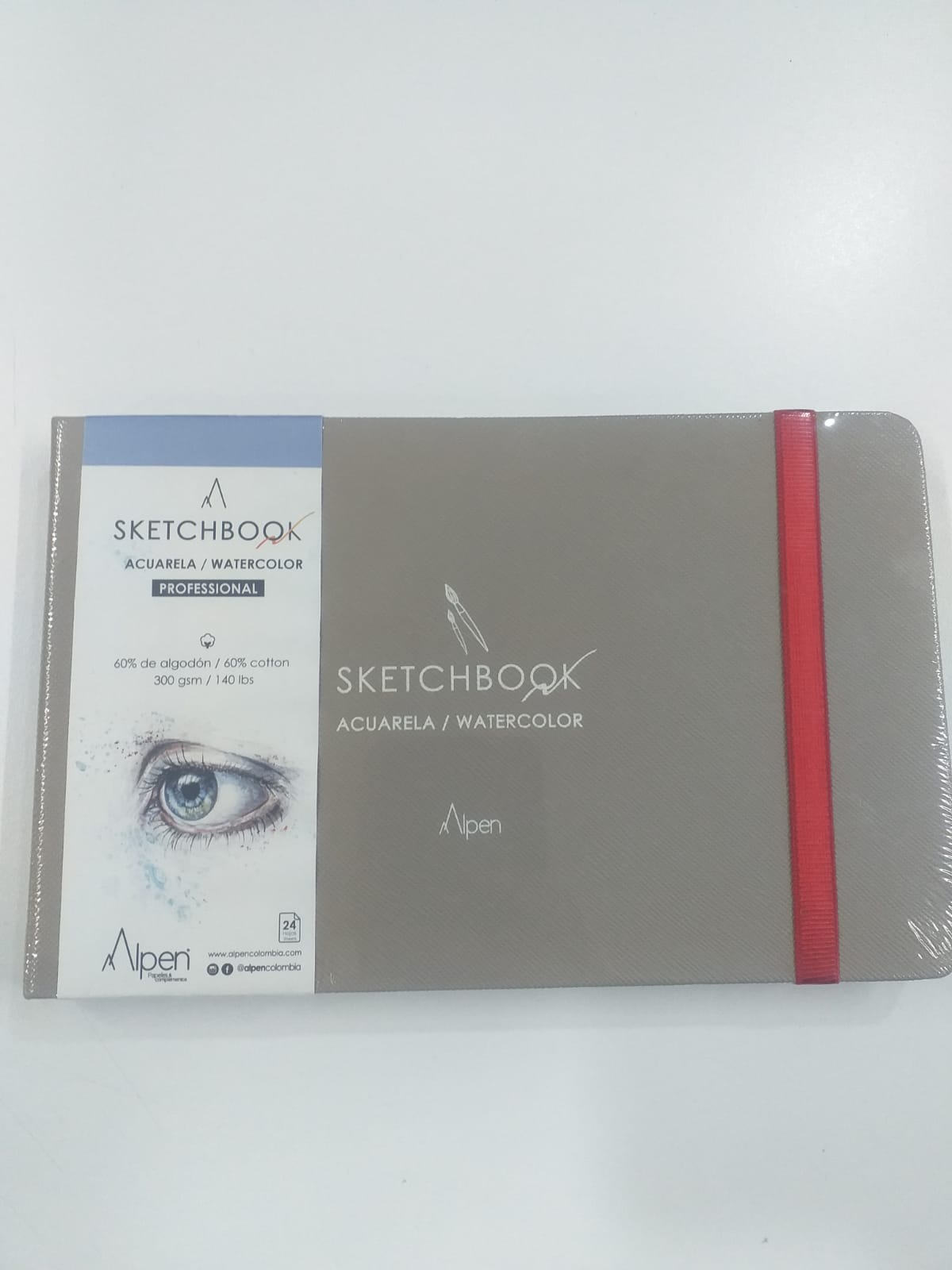 7707205963316 Cuaderno Sketchbook Alpen Cuaderno X 24 Hojas Blanco 22X14CM Acuarela Cartel Arte & Papelería