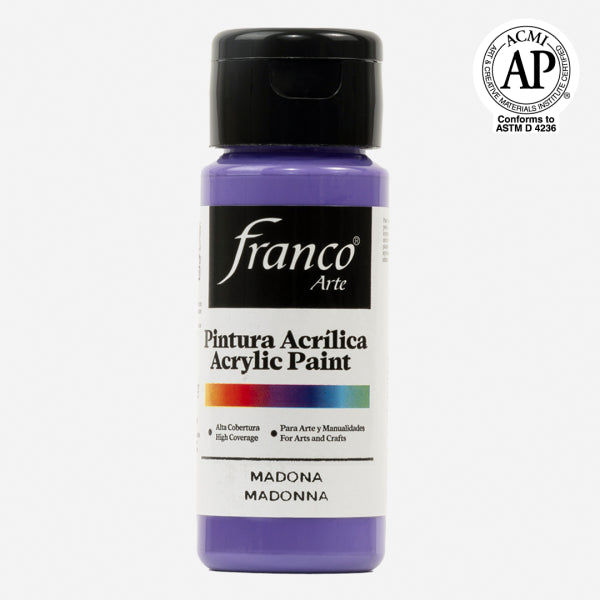 7707227480952 Pintura Acrilica Franco Arte Pintura Acrílica 60 ML Madona Acrílica Cartel Arte & Papelería