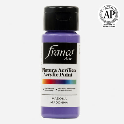 7707227480952 Pintura Acrilica Franco Arte Pintura Acrílica 60 ML Madona Acrílica Cartel Arte & Papelería