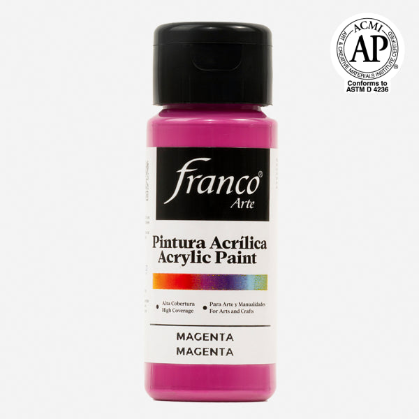 7707227481010 Pintura Acrilica Franco Arte Pintura Acrílica 60 ml Magenta Acrílica Cartel Arte & Papelería