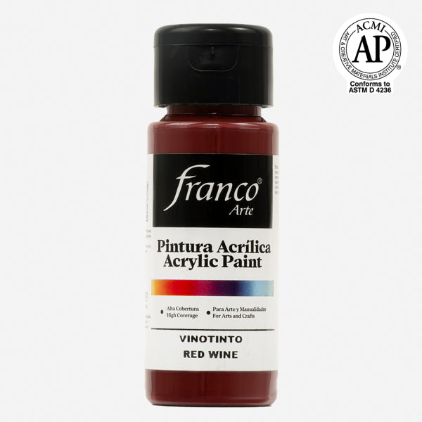 7707227481027 Pintura Acrilica Franco Arte Pintura Acrílica 60 ml Vinotinto Acrílica Cartel Arte & Papelería
