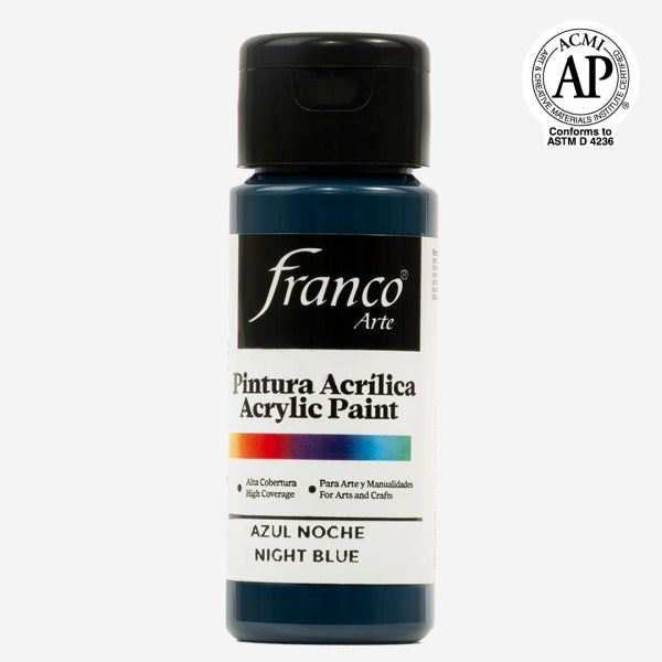 7707227481034 Pintura Acrilica Franco Arte Pintura Acrílica 60 ml Azul Noche Acrílica Cartel Arte & Papelería