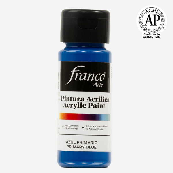 7707227481058 Pintura Acrilica Franco Arte Pintura Acrílica 60 ml Azul Primario Acrílica Cartel Arte & Papelería