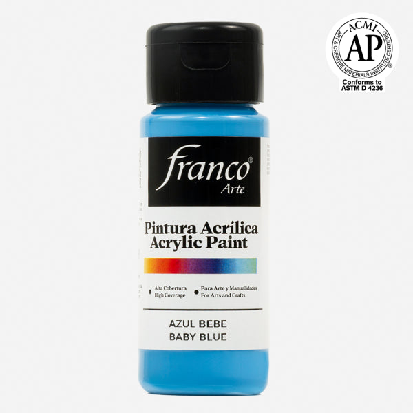 7707227481072 Pintura Acrilica Franco Arte Pintura Acrílica 60 ml Azul Bebe Acrílica Cartel Arte & Papelería