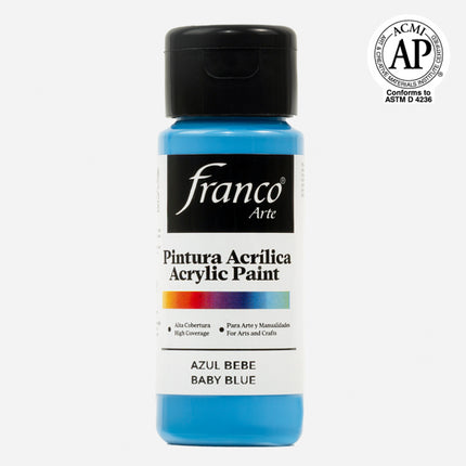 7707227481072 Pintura Acrilica Franco Arte Pintura Acrílica 60 ml Azul Bebe Acrílica Cartel Arte & Papelería