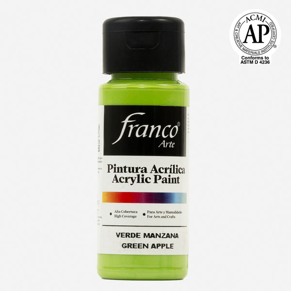 7707227481119 Pintura Acrilica Franco Arte Pintura Acrílica 60 ml Verde Manzana Acrílica Cartel Arte & Papelería