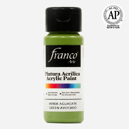 7707227481126 Pintura Acrilica Franco Arte Pintura Acrílica 60 ml Verde Aguacate Acrílica Cartel Arte & Papelería