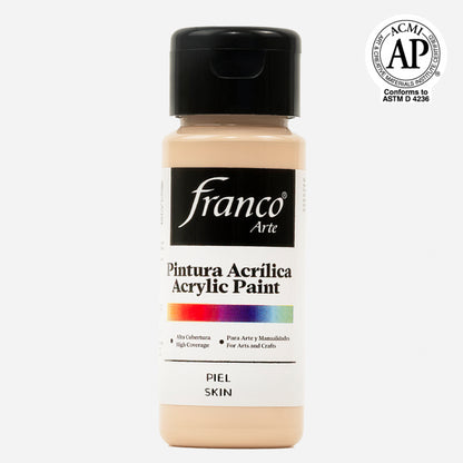 7707227481195 Pintura Acrilica Franco Arte Pintura Acrílica 60 ml Piel Acrílica Cartel Arte & Papelería