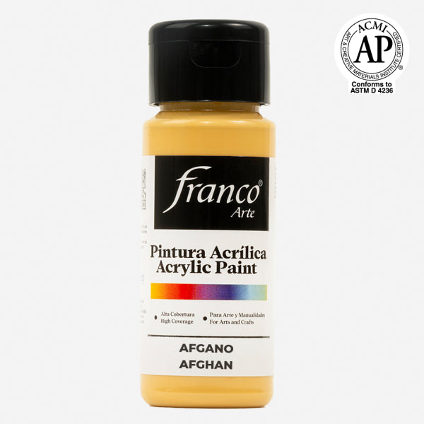 7707227481201 Pintura Acrilica Franco Arte Pintura Acrílica 60 ml Afgano Acrílica Cartel Arte & Papelería