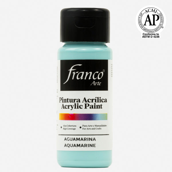 7707227481218 Pintura Acrilica Franco Arte Pintura Acrílica 60 ml Aguamarina Acrílica Cartel Arte & Papelería