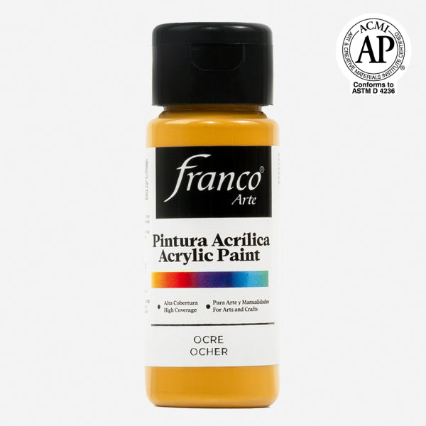 7707227481225 Pintura Acrilica Franco Arte Pintura Acrílica 60 ml Ocre Acrílica Cartel Arte & Papelería