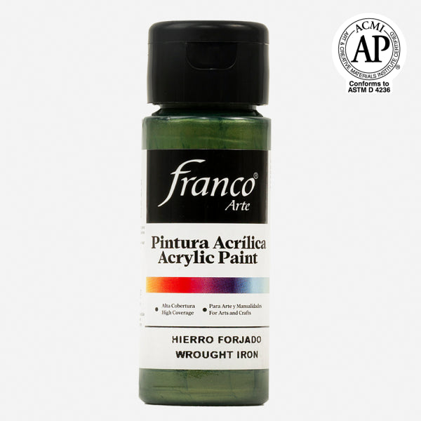7707227481300 Pintura Acrilica Franco Arte Pintura Acrílica 60 ml Hierro Forjado Acrílica Cartel Arte & Papelería