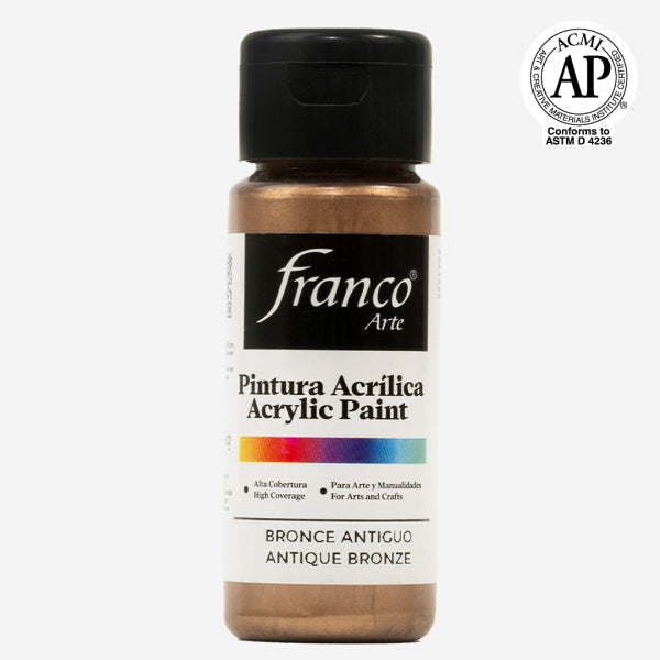 7707227481355 Pintura Acrilica Franco Arte Pintura Acrílica 60 ml Bronce Antiguo Acrílica Cartel Arte & Papelería