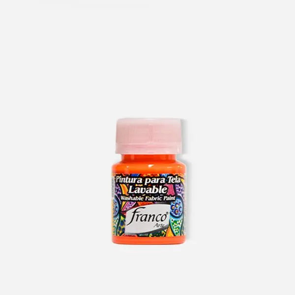 7707227481522 Pintura Para Tela Franco Arte Pintura Para Tela 30 ml Naranja Para Tela Cartel Arte & Papelería
