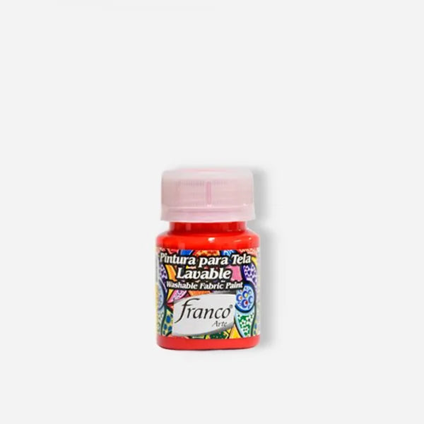7707227481973 Pintura Para Tela Franco Arte Pintura Para Tela 30 ml Rojo Primario Para Tela Cartel Arte & Papelería