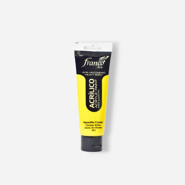 7707227483953 Pintura Acrilica Profesional Franco Arte Pintura Acrílica 100 ml Amarillo Cromo Profesional Cartel Arte & Papelería