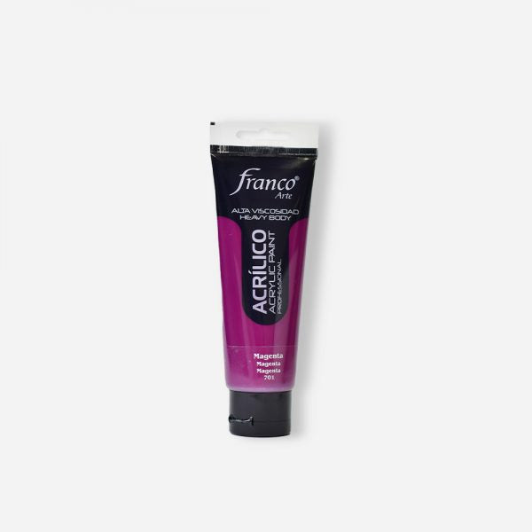 7707227484011 Pintura Acrilica Profesional Franco Arte Pintura Acrílica 100 ml Magenta Profesional Cartel Arte & Papelería
