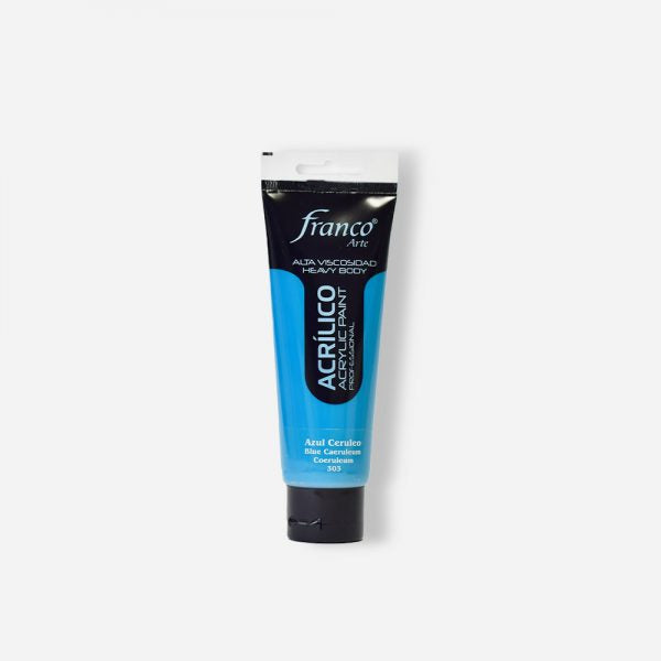 7707227484035 Pintura Acrilica Profesional Franco Arte Pintura Acrílica 100 ml Azul Ceruleo Profesional Cartel Arte & Papelería