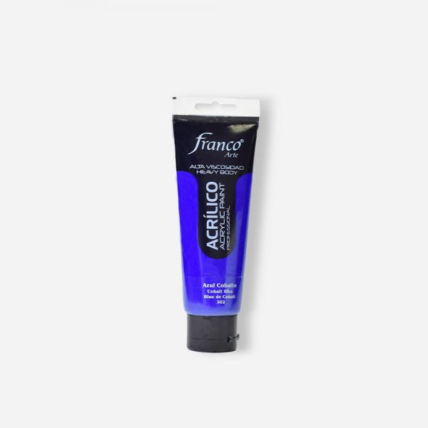 7707227484042 Pintura Acrilica Profesional Franco Arte Pintura Acrílica 100 ml Azul Cobalto Profesional Cartel Arte & Papelería