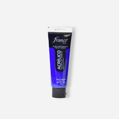 7707227484042 Pintura Acrilica Profesional Franco Arte Pintura Acrílica 100 ml Azul Cobalto Profesional Cartel Arte & Papelería