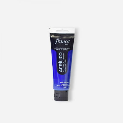 7707227484066 Pintura Acrilica Profesional Franco Arte Pintura Acrílica 100 ml Azul Thalo Profesional Cartel Arte & Papelería