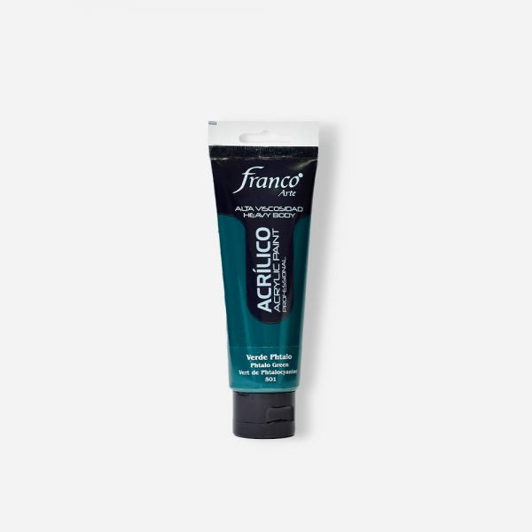7707227484103 Pintura Acrilica Profesional Franco Arte Pintura Acrílica 100 ml Verde Thalo Profesional Cartel Arte & Papelería
