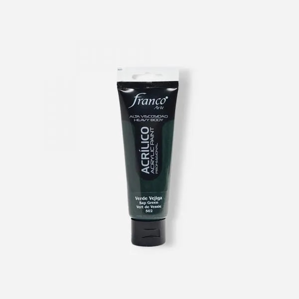 7707227484127 Pintura Acrilica Profesional Franco Arte Pintura Acrílica 100 ml Verde Profesional Cartel Arte & Papelería