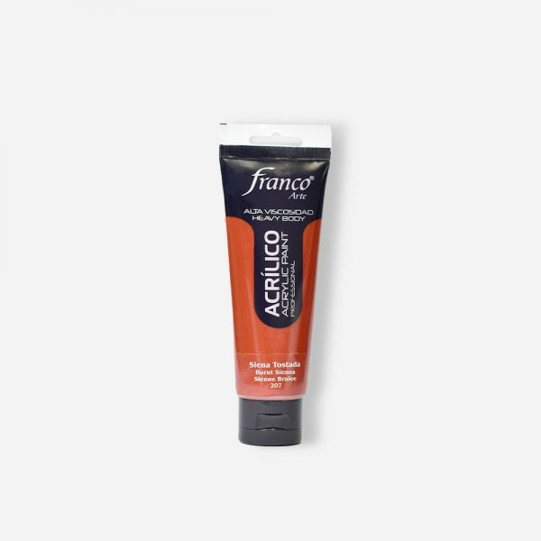 7707227484158 Pintura Acrilica Profesional Franco Arte Pintura Acrílica 100 ml Sienta Tostada Profesional Cartel Arte & Papelería