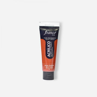 7707227484158 Pintura Acrilica Profesional Franco Arte Pintura Acrílica 100 ml Sienta Tostada Profesional Cartel Arte & Papelería