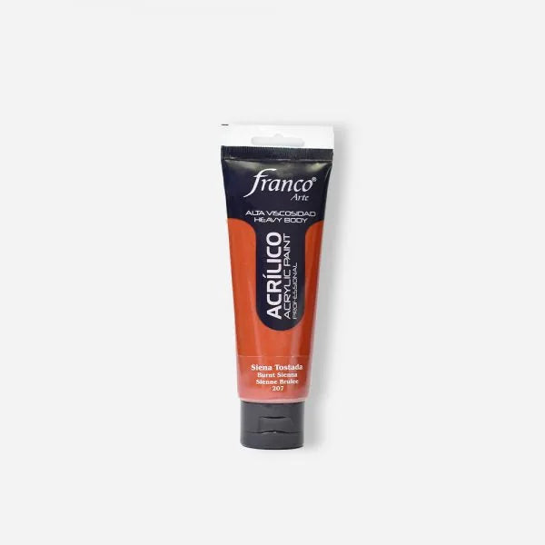 7707227484158 Pintura Acrilica Profesional Franco Arte Pintura Acrílica 100 ml Sienta Tostada Profesional Cartel Arte & Papelería