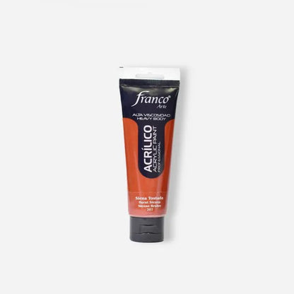 7707227484158 Pintura Acrilica Profesional Franco Arte Pintura Acrílica 100 ml Sienta Tostada Profesional Cartel Arte & Papelería
