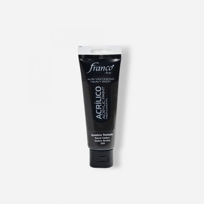 7707227484165 Pintura Acrilica Profesional Franco Arte Pintura Acrílica 100 ml Sombra Tostada Profesional Cartel Arte & Papelería