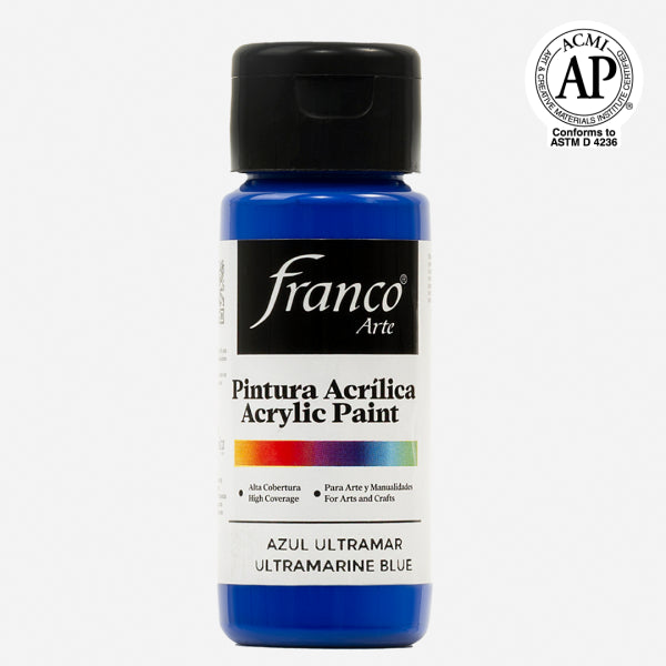 7707227485612 Pintura Acrilica Franco Arte Pintura Acrílica 60 ml Azul Ultramar Acrílica Cartel Arte & Papelería