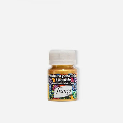 7707227487067 Pintura Para Tela Franco Arte Pintura Para Tela 30 ml Metalizado Oro Para Tela Cartel Arte & Papelería