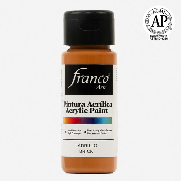 7707227487371 Pintura Acrilica Franco Arte Pintura Acrílica 60 ml Ladrillo Acrílica Cartel Arte & Papelería