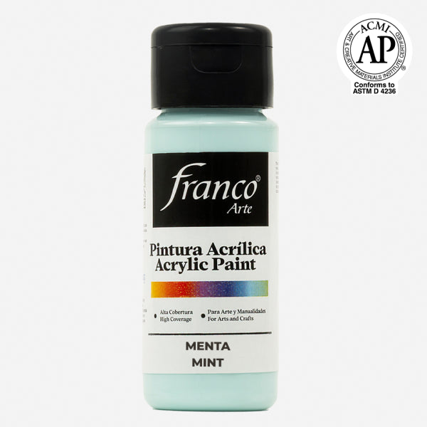 7707227487456 Pintura Acrilica Franco Arte Pintura Acrílica 60 ml Menta Acrílica Cartel Arte & Papelería