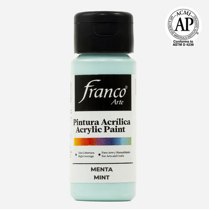 7707227487456 Pintura Acrilica Franco Arte Pintura Acrílica 60 ml Menta Acrílica Cartel Arte & Papelería
