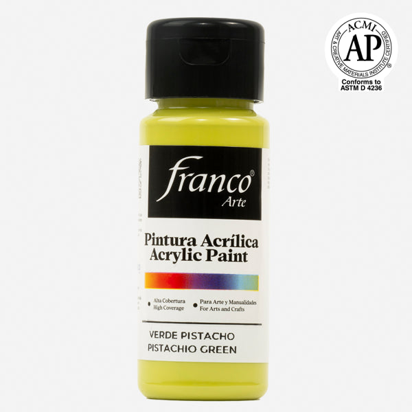 7707227487463 Pintura Acrilica Franco Arte Pintura Acrílica 60 ml Verde Pistacho Acrílica Cartel Arte & Papelería