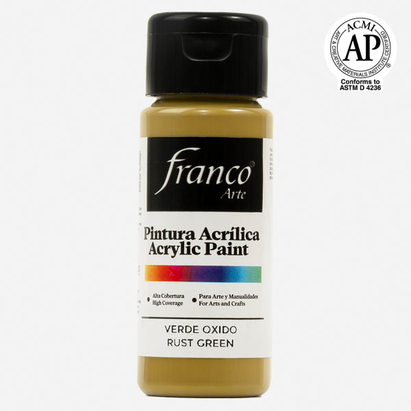 7707227487487 Pintura Acrilica Franco Arte Pintura Acrílica 60 ml Verde Óxido Acrílica Cartel Arte & Papelería
