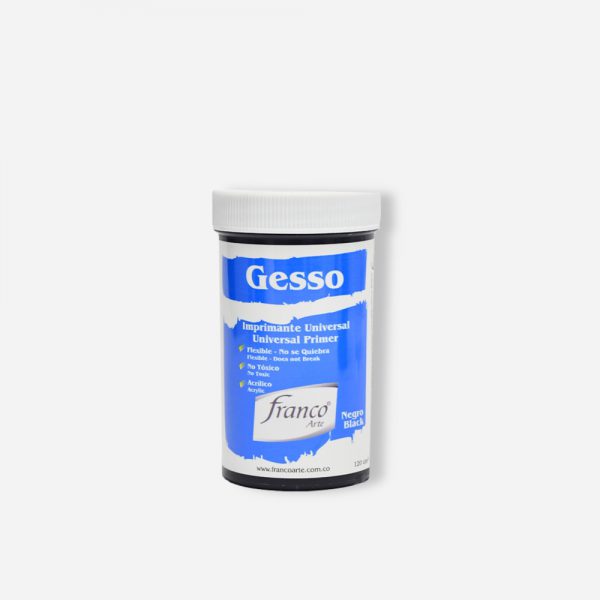 7707227487746 Gesso Franco Arte Gesso 120 ml Negro Imprimante Cartel Arte & Papelería