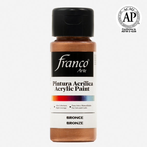 7707227488569 Pintura Acrilica Franco Arte Pintura Acrílica 60 ml Bronce Acrílica Cartel Arte & Papelería