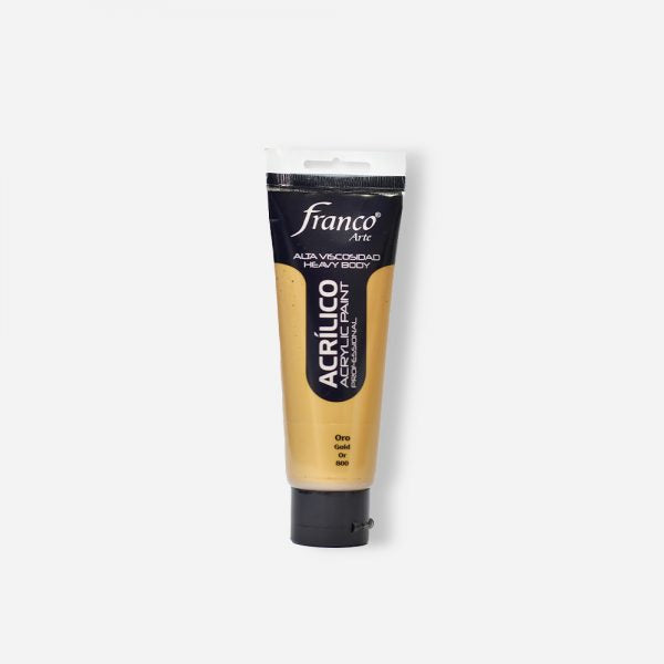 7707227488958 Pintura Acrilica Profesional Franco Arte Pintura Acrílica 100 ml Oro Profesional Cartel Arte & Papelería