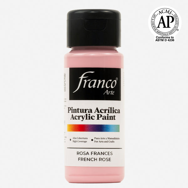 7707227489047 Pintura Acrilica Franco Arte Pintura Acrílica 60 ml Rosa Acrílica Cartel Arte & Papelería